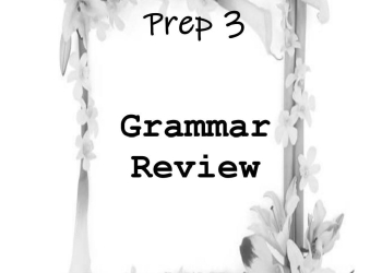 مذكرة مراجعة جرامر اللغة الإنجليزية للصف الثالث الإعدادي الفصل الدراسي الثاني