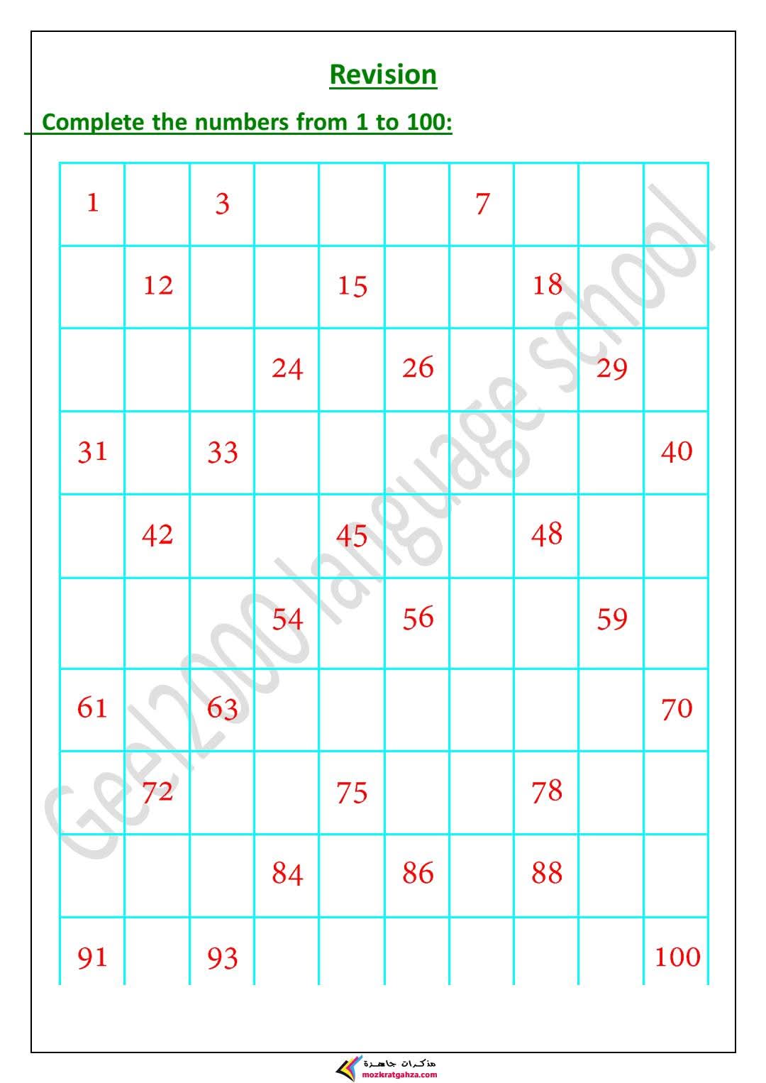 مذكرة الرياضيات لغات Math للصف الأول الابتدائي الفصل الدراسي الثاني مذكرة الرياضيات لغات Math للصف الأول الابتدائي الفصل الدراسي الثاني
