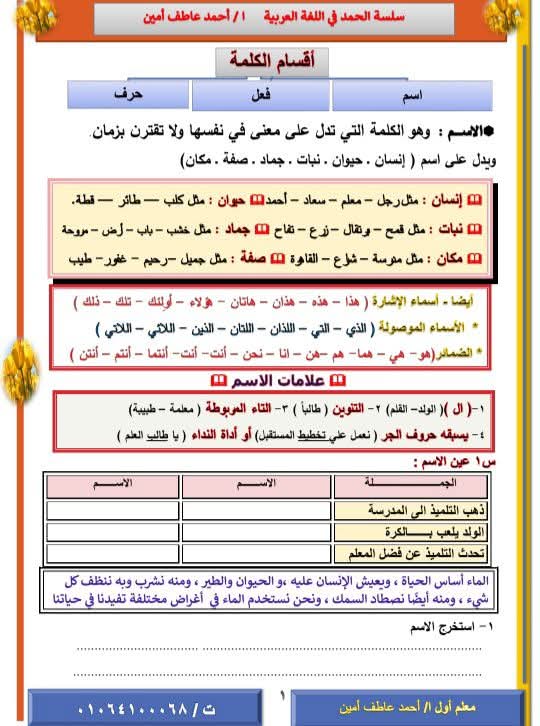 مذكرات اللغة العربية الصف الثالث الابتدائي الفصل الدراسي الثاني مذكرات اللغة العربية الصف الثالث الابتدائي الفصل الدراسي الثاني
