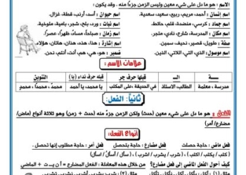 اقوى ملزمة شرح وتدريبات قواعد النحو للمرحلة الابتدائية والاعدادية